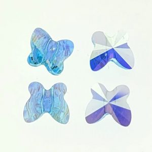 5754 - 6mm Swarovski Butterfly Bead - Aquamarine AB 5754 - 6mm Swarovski Butterfly Bead - Aquamarine AB