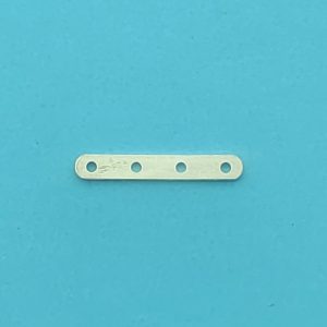1377 - 4mm/4 hole Sterling Silver Spacer Bar 1377 - 4mm/4 hole Sterling Silver Spacer Bar