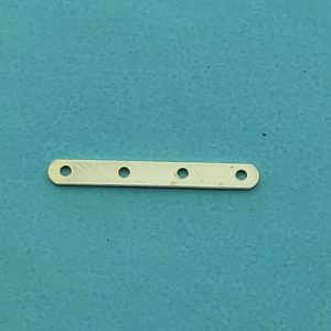 1378 - 5mm/4 hole Sterling Silver Spacer Bar 1378 - 5mm/4 hole Sterling Silver Spacer Bar