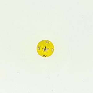 9019 - 8mm Gold Star Beads (Round) - Yellow 9019 - 8mm Gold Star Beads (Round) - Yellow