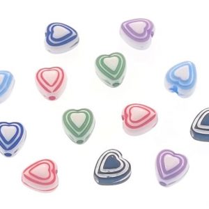 Acrylic Heart Bead