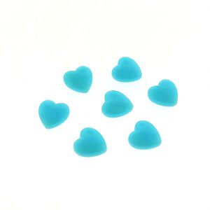 #9035 - 12mm High Quality Synthetic Heart Bead - Light Blue #9035 - 12mm High Quality Synthetic Heart Bead - Light Blue