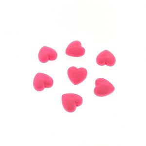 #9035 - 12mm High Quality Synthetic Heart Bead - Pink #9035 - 12mm High Quality Synthetic Heart Bead - Pink