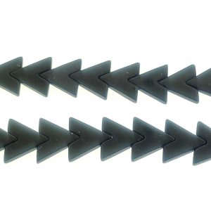 9289 - 15x17mm Black Aventurine "V" Shape Bead - 16" Strand 9289 - 15x17mm Black Aventurine "V" Shape Bead - 16" Strand