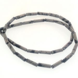 9291 - 3x12mm Snow Flake Tube Bead - 16" Strand 9291 - 3x12mm Snow Flake Tube Bead - 16" Strand