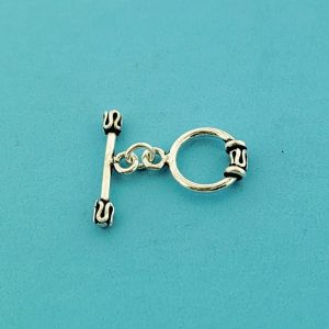 #15829 - 12mm Bali Silver Toggle Clasp #15829 - 12mm Bali Silver Toggle Clasp
