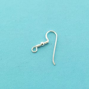 #15831 - 24mm Bali Silver Ear Wire #15831 - 24mm Bali Silver Ear Wire