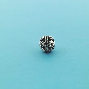 #15839 - 9mm Bali Silver Round Design Bead #15839 - 9mm Bali Silver Round Design Bead