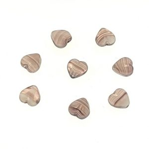 #9032 - 5mm High Quality Synthetic Heart Bead - Brown #9032 - 5mm High Quality Synthetic Heart Bead - Brown