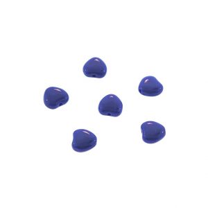 #9033 - 8mm High Quality Synthetic Heart Bead - Blue #9033 - 8mm High Quality Synthetic Heart Bead - Blue