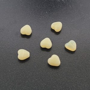 #9033 - 8mm High Quality Synthetic Heart Bead - Light Yellow #9033 - 8mm High Quality Synthetic Heart Bead - Light Yellow