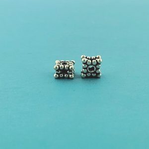 #SB37 - 3X5mm Bali Silver Spacer Bead #SB37 - 3X5mm Bali Silver Spacer Bead