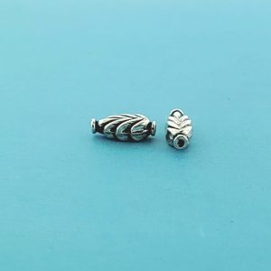#SB59 - 6x14mm Bali Silver Design Bead #SB59 - 6x14mm Bali Silver Design Bead