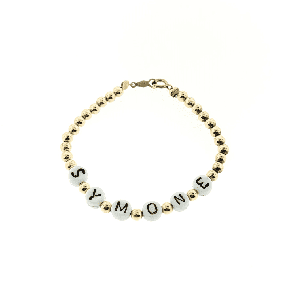 12152 - 14/20 Gold filled Bracelet With Alphabet - Customize Your Own Name 12152 - 14/20 Gold filled Bracelet With Alphabet - Customize Your Own Name