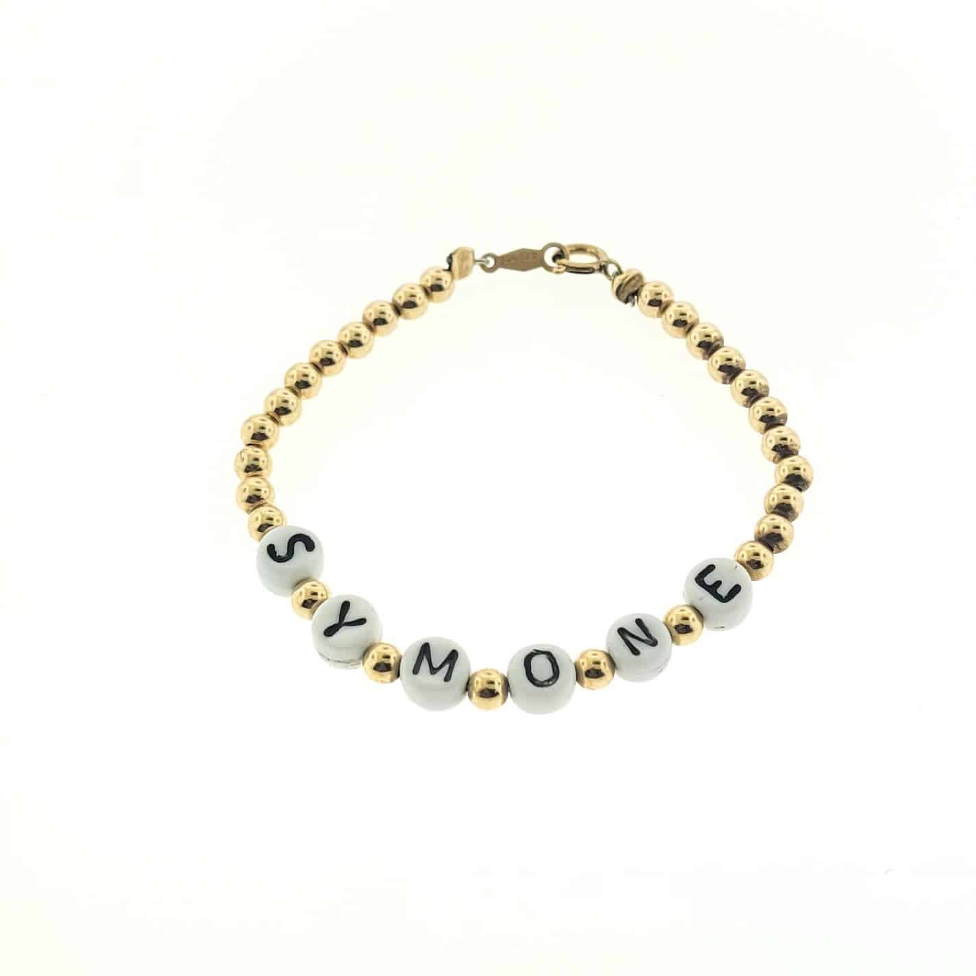 12152 - 14/20 Gold filled Bracelet With Alphabet - Customize Your Own Name 12152 - 14/20 Gold filled Bracelet With Alphabet - Customize Your Own Name