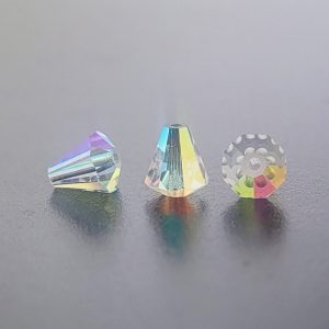 5400 - 6.6x6mm Swarovski Cone Bead - Crystal AB 5400 - 6.6x6mm Swarovski Cone Bead - Crystal AB