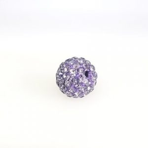 4210 - 10mm Round Shamballa Bead - Tanzanite 4210 - 10mm Round Shamballa Bead - Tanzanite