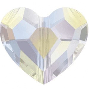 #5741 - 12mm Swarovski Crystal Love Bead - Crystal AB #5741 - 12mm Swarovski Crystal Love Bead - Crystal AB
