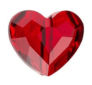 #5741 - 8mm Swarovski Crystal Love Bead - Light Siam #5741 - 8mm Swarovski Crystal Love Bead - Light Siam