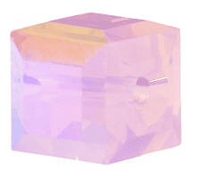 5601 - 6mm Swarovski Cube Crystal - Rose Water Opal Shimmer 5601 - 6mm Swarovski Cube Crystal - Rose Water Opal Shimmer