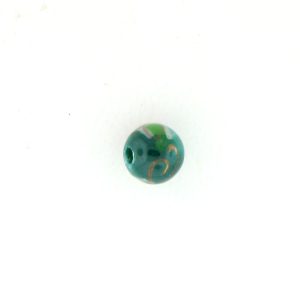 8906P - 6mm Round Porcelin Bead - Green 8906P - 6mm Round Porcelin Bead - Green