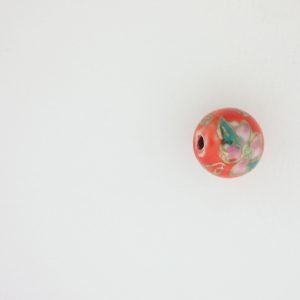 8912P - 12mm Round Porcelin Bead - Red 8912P - 12mm Round Porcelin Bead - Red