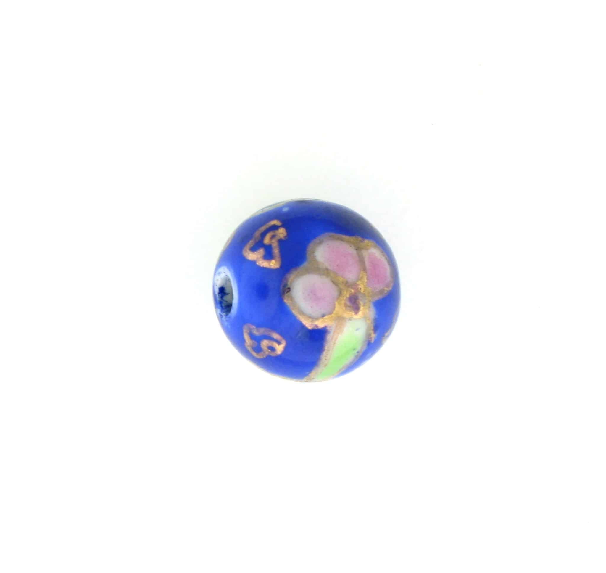 8912P - 12mm Round Porcelin Bead - Blue 8912P - 12mm Round Porcelin Bead - Blue