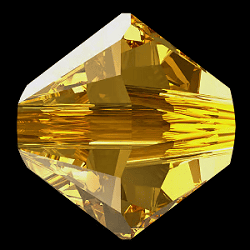 5301/5328 - 4mm Swarovski Bicone Bead - Golden Topaz 5301/5328 - 4mm Swarovski Bicone Bead - Golden Topaz