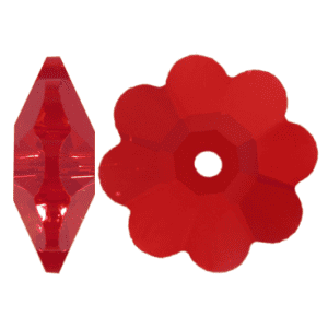 3700 - 12mm Swarovski Margarita Bead - Light Siam 3700 - 12mm Swarovski Margarita Bead - Light Siam