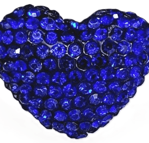 4222 -19x24mm Shamballa Heart - Sapphire 4222 -19x24mm Shamballa Heart - Sapphire