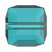 5601 - 6mm Swarovski Cube Crystal - Blue Zircon 5601 - 6mm Swarovski Cube Crystal - Blue Zircon