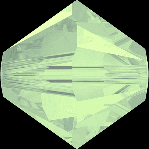 5301/5328 - 8mm Swarovski Bicone Crystal Bead - Chrysolite Opal 5301/5328 - 8mm Swarovski Bicone Crystal Bead - Chrysolite Opal