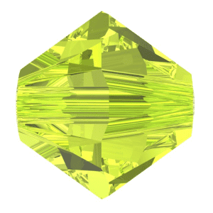 5301/5328 - 6mm Swarovski Bicone Bead - Citrus Green 5301/5328 - 6mm Swarovski Bicone Bead - Citrus Green