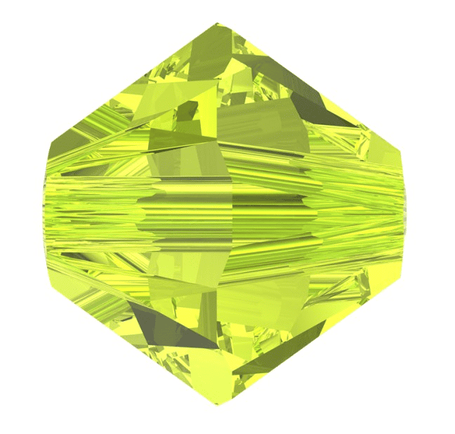 5301/5328 - 6mm Swarovski Bicone Bead - Citrus Green 5301/5328 - 6mm Swarovski Bicone Bead - Citrus Green