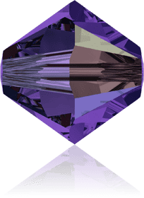 5301/5328 - 4mm Swarovski Bicone Bead - Purple Velvet AB 5301/5328 - 4mm Swarovski Bicone Bead - Purple Velvet AB