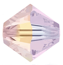 5301/5328 - 4mm Swarovski Bicone Bead - Rose Water Opal AB2X 5301/5328 - 4mm Swarovski Bicone Bead - Rose Water Opal AB2X