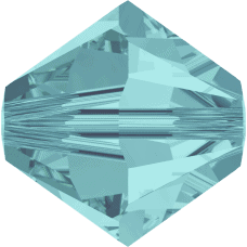 5301/5328 - 8mm Swarovski Bicone Crystal Bead - Light Turquoise 5301/5328 - 8mm Swarovski Bicone Crystal Bead - Light Turquoise
