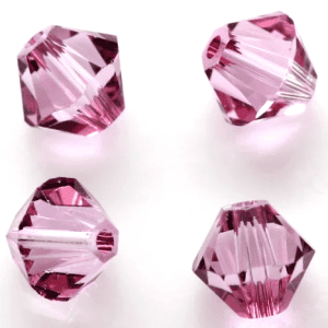 5301/5328 - 6mm Swarovski Bicone Bead - Dark Rose 5301/5328 - 6mm Swarovski Bicone Bead - Dark Rose