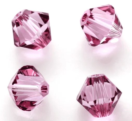 5301/5328 - 6mm Swarovski Bicone Bead - Dark Rose 5301/5328 - 6mm Swarovski Bicone Bead - Dark Rose