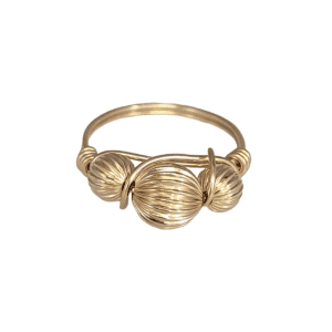 12169 - 14/20-Gold Filled Corrugated Bead Ring 12169 - 14/20-Gold Filled Corrugated Bead Ring