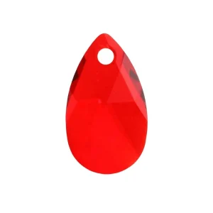 6106 - 16mm Swarovski Pear Shaped Pendant - Light Siam 6106 - 16mm Swarovski Pear Shaped Pendant - Light Siam