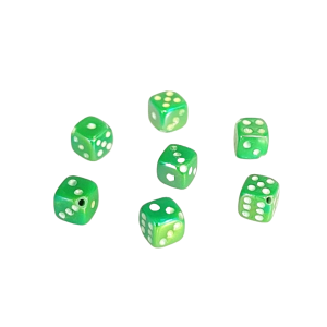 9012AB - 5x5mm Small Dice Bead - Light Green - AB 9012AB - 5x5mm Small Dice Bead - Light Green - AB