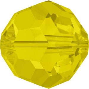 5000 - 3mm Swarovski Round Crystal -  Citrine