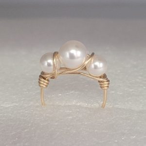 12160 - 14/20-Gold Filled Ring With Swarovski Pearl 12160 - 14/20-Gold Filled Ring With Swarovski Pearl