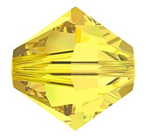 5301/5328 - 5mm Swarovski Bicone Crystal Bead - Citrine 5301/5328 - 5mm Swarovski Bicone Crystal Bead - Citrine