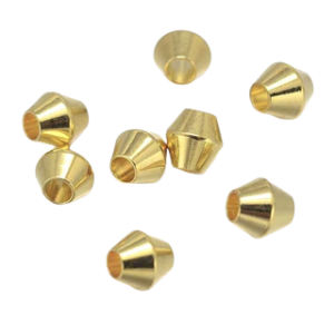 1856 - 3.3mm Gold Filled Bicone Shape Bead