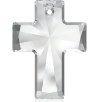 6864 - 30x40mm Swarovski Cross Pendant - Crystal
