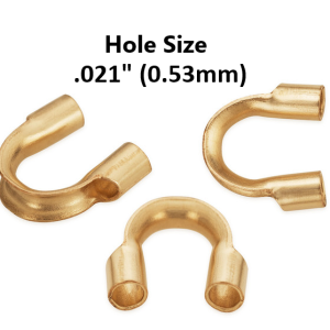 1857 - 14/20 Gold Filled Cable Thimble (Wire Guard) Hole - 0.53mm 1857 - 14/20 Gold Filled Cable Thimble (Wire Guard) Hole - 0.53mm