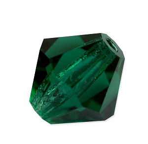 5mm - Preciosa Bicone Crystal Bead - Emerald