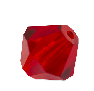 5mm - Preciosa Bicone Crystal Bead - Light Siam 5mm - Preciosa Bicone Crystal Bead - Light Siam